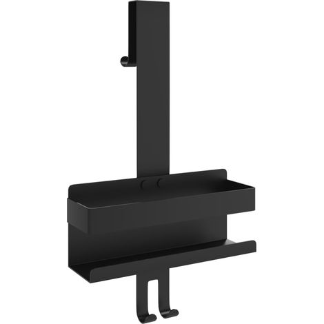 Hanging Shower Caddy Matt Black Brushed 304 Stainless Steel vidaXL