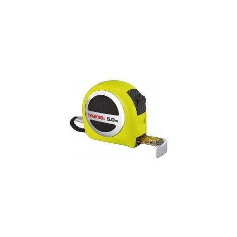 Tajima Metro a nastro (metro a nastro), 5 m / 25 mm (nastro resistente, rivestimento in nylon, molla antiruggine) - GASP25-50E