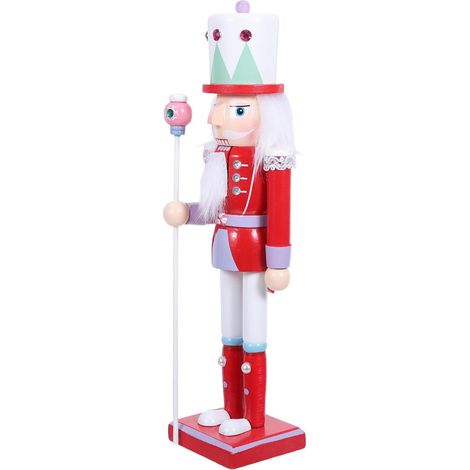 Casse-Noisette Soldat de Noël en Bois 12 Pouces, Figurine (1/5)