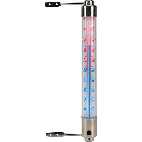 Nature – Thermomètre de jardin pour châssis de fenêtre – Métal et plastique – Dimensions 22x7,5x2,5 cm – Température -50°C à +50°C (1/10)