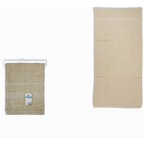Cleafe - Asciugamano Da Bagno Viso In Cotone Morbida 48 X 90 Cm 175 Gr Colore Beige 79494 - (1/2)