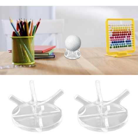 [Golf Ball Rack] en Acrylique 2 Pièces, Support pour Balles de Golf, Base-Ball, Tennis, Stable et Décoratif (1/5)