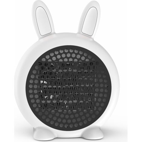 RHG Mini radiateur électrique pour salle de bain, 500 watts, avec interrupteur d'inclinaison et capteur de surchauffe.