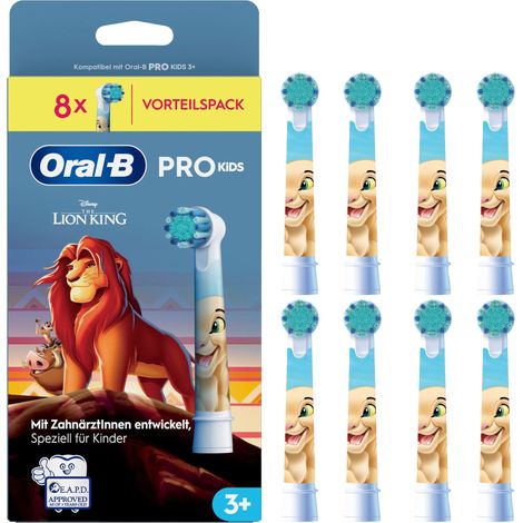 Oral-B Aufsteckbürsten Kids König der Löwen 8er FFS Aufsteckbürsten