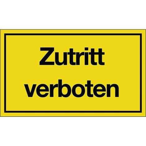Panneau de signalisation ( 3000277117 ) Accès interdit Plastique 10 pièces