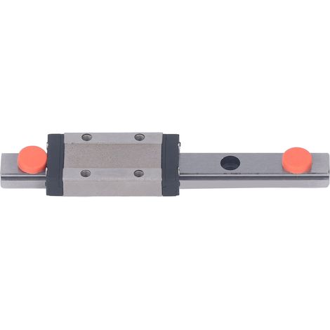 Glissière linéaire MGN9H 100mm en acier, guide de mouvement rectiligne avec chariot, rail de précision pour imprimante 3D et CNC. (1/5)