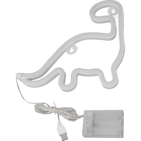 LED néon en forme de dinosaure alimentée par batterie USB (1/4)
