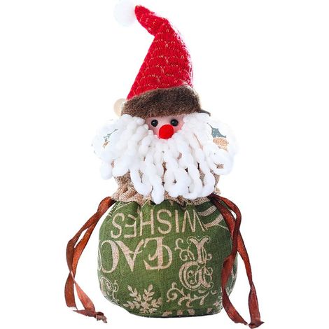 (Un sac contenant des lettres) Sac à pommes de Noël/sac cadeau/sac à main 25x15cm, tissu non tissé