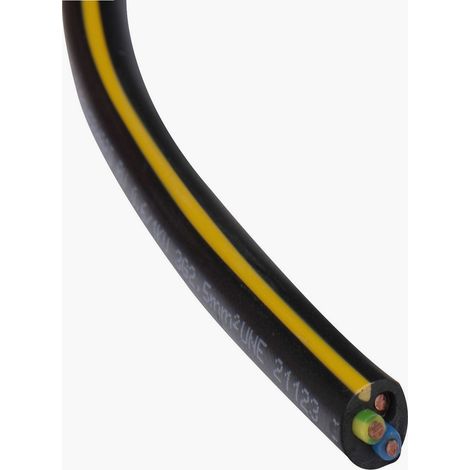 Zenitech – Câble d'alimentation U1000R2V 3G2,5 mm² – Longueur 25 m – Pour installations électriques intérieures et extérieures – Performance fiable