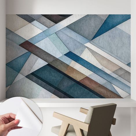 Carta da parati adesiva - lavabile - decorazione murale - per cucina - pellicola decorativa Geometria astratta 104x70 cm