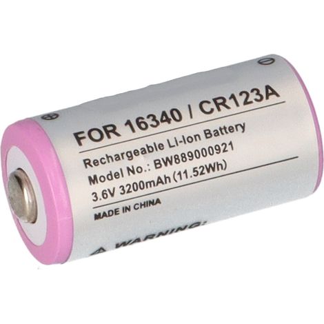 Akku 16340 / CR123A 3.6V Li-ion 800mAh (1/5)