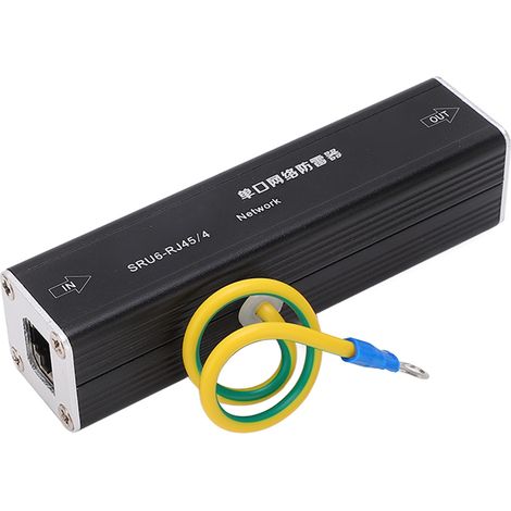Ethernet RJ45 5V Überspannungsschutz, Blitzableiter, Cat5/Cat6 Netzwerkschutz, Überspannungsunterdrückung für LAN-Leitungen, RJ45-Anschluss-Blitzschutzgerät, Geräteschutz. (1/5)