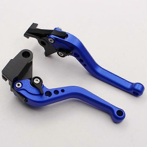 Convient pour la moto Kawasaki VERSYS 1000, poignée de frein/embrayage modifiée en alliage d'aluminium, accessoires de poignée de frein (poignée courte bleue) (1/5)