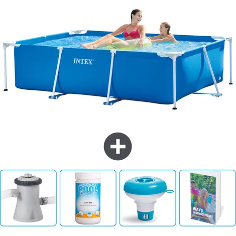 Intex Piscine Tubulaire Rectangulaire - 220x150x60 cm - 5-pièces SCB120 (1/5)