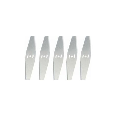 Replacement Blade for Cordless Garden Trimmer, Metal Blade, Silver, 5 Pieces - Karteo (1/5)