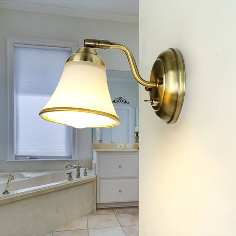Edle Wandleuchte GRANDO Jugendstil Bad und Wohnzimmer