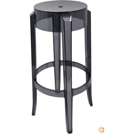 [GEBRAUCHT] B-Ware Charles Hocker 75cm Barhocker Barstuhl Sitzhocker Polycarbonat schwarz (1/2)