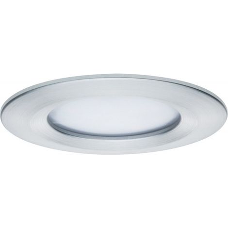 Paulmann Spot LED encastrable pour salle de bains jeu de 3 18 W aluminium (brossé) X236512 (1/5)