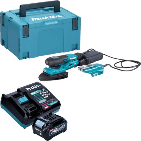 Makita BO 006 CGD101 Levigatrice triangolare a batteria 40 V max. 100 x 150 mm 3,0 mm corsa Brushless + 1x batteria 2,5 Ah + caricabatteria + Makpac