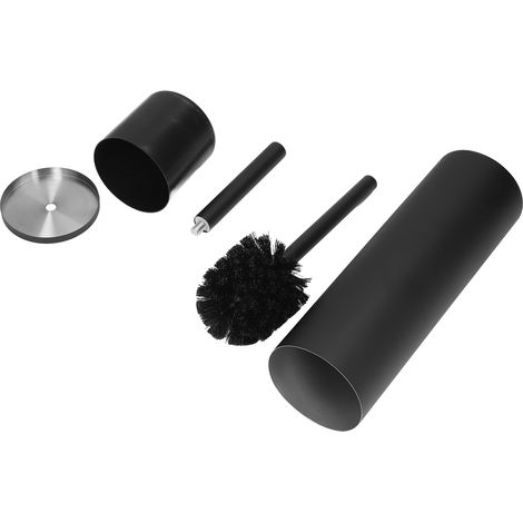 Brosse de nettoyage de toilettes en acier inoxydable, durable, flexible, avec des poils doux, design ergonomique, brosse de toilette peu encombrante (1/5)