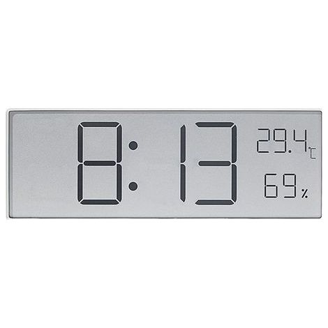 Horloge Bureau Polyvalente Installation Murale ou de Bureau - pour Famille/Étudiants/Adultes, Blanc (1/5)