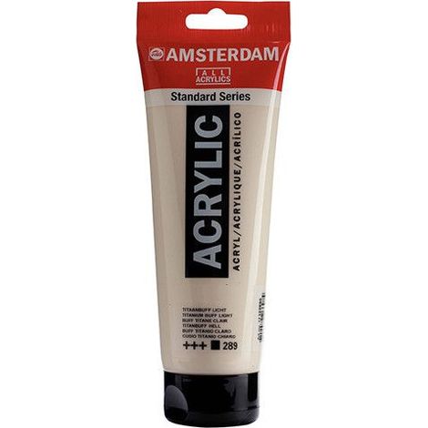 Peinture Acrylique en tube - Buff titane clair - 289 - Amsterdam - 250ml (1/2)
