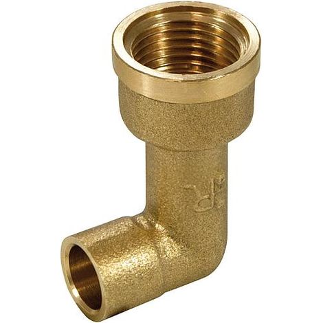 Raccord d'angle laiton femelle version longue 3/8" x 14mm