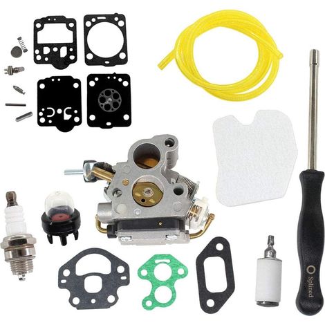 Carburetor Repair Kit with Screwdriver, Fuel Filter and Fuel Hose for 135 140 140E 435 435E 440 440E CS410 CS2240 CS2240S C1T-EL41 506450501 (1/5)