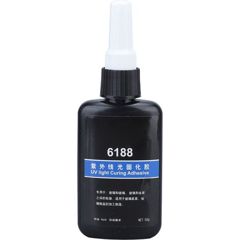 Fast Curing UV Resin Transparent High Hardness Crystal Clear UV Glue for Craft Decoration 1.8oz