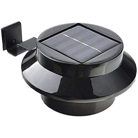 Éclairage Solaire Extérieur Étanche pour Jardin Cour Parc Lumière de Mur Clôture Rail Protection- (1/4)