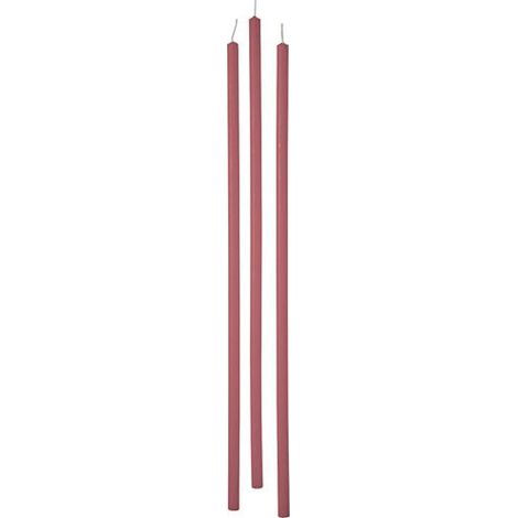 Cereria Di Giorgio Candele Stelo Ø 0,9 cm H. 37 cm (12 pz) - Rosa Antico