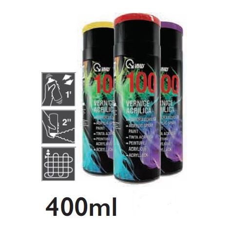 VMD 100 bomboletta vernice acrilica spray grigio ardesia 400 ml RAL 7015 professionale made in Italy Grigio Ardesia RAL 7015 (1/5)