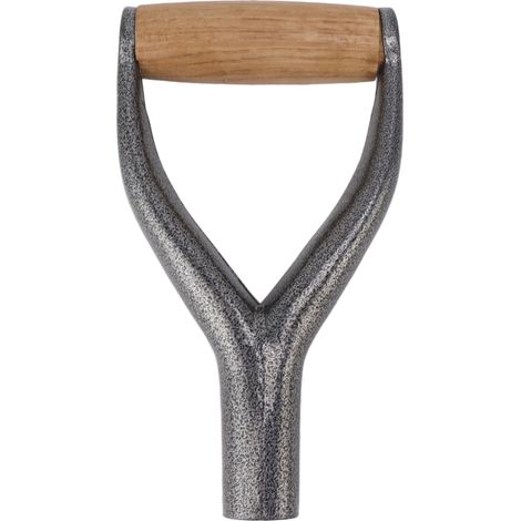 Manche de pelle en forme de Y, 12,22 pouces de diamètre intérieur, pelle de remplacement avec poignée en bois pour creuser le jardin, outil de ratissage, argent (1/5)