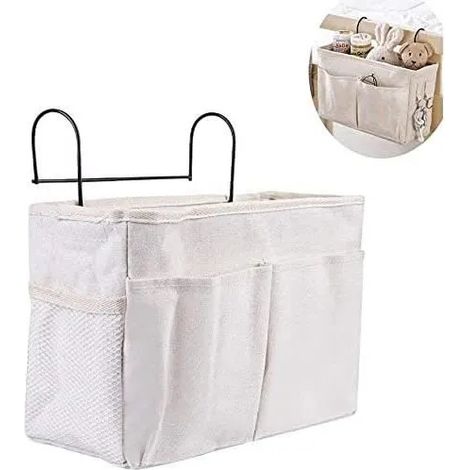 Sac de rangement - YSTP - Lit mezzanine - Imitation chanvre - Durable - Gain de place (1/4)