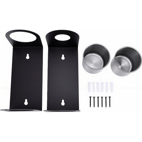 2 ensembles de supports d'entonnoir à huile avec tasse de collecte, rangement mural pour copain pour remorque, course, atelier, Garage (1/5)