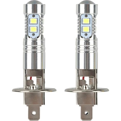 SABIR Ampoule Led H1 100w, Ampoules De Phare Feu De Brouillard 360 Degrés Phare Ampoule Led 2pcs H1 6000k Super Blanc 100w Led Kit Ampoules Phares H1 Led Voiture Luces Leds H1 h1 100w (1/5)