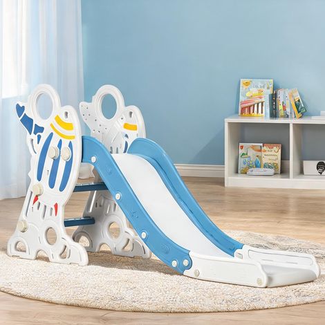 Portique de balançoire bleu en plastique 157 x 46,5 x 80 cm (1/5)