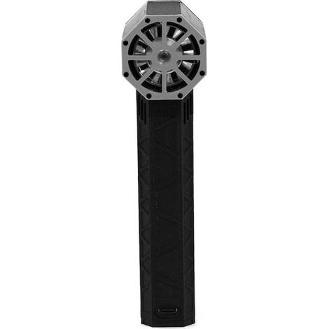 Ventilateur portatif - Ventilateur puissant - 130000 Tr/min - Batterie intégrée - USB-C - 3 niveaux - 14,3 x 9,3 x 3,9 cm - Noir (1/5)