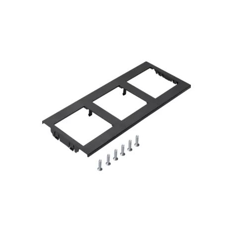Tehalit Geräteblende dreifach für Geräteträger GTMBV04T3 (1/2)