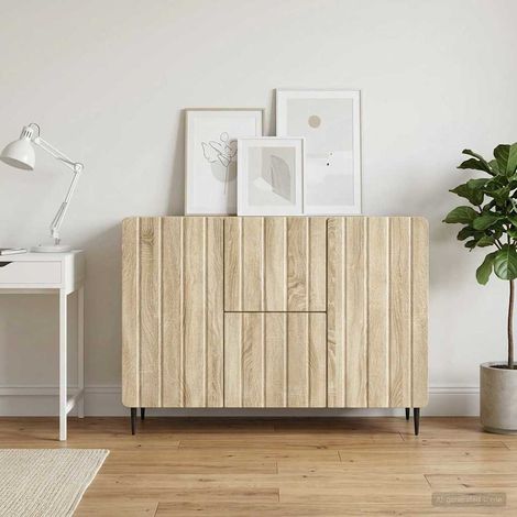Beyamis Buffet en chêne 89 x 34,5 x 62 cm, bois d'ingénierie (1/5)