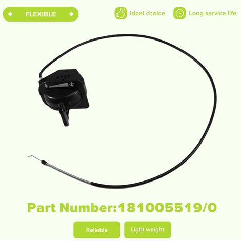 181005519/0 is suitable for MOUNTFIELD HP184, HP454, SP184, and throttle cable. (1/4)