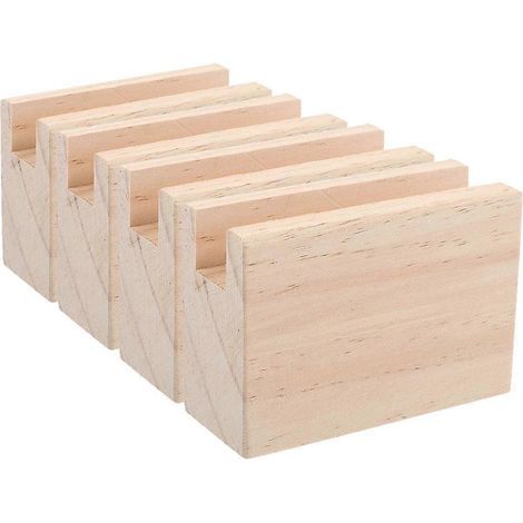 Rehausseurs de pieds de lit robustes, rehausseurs de meubles en bois, compatibles avec les canapés et les bureaux, lot de 4. (1/5)