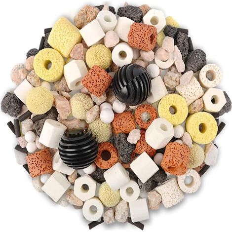 Bag of 500g Ceramic Beads for Aquarium and Pond Water Filtration and pH Stabilization (1/5)