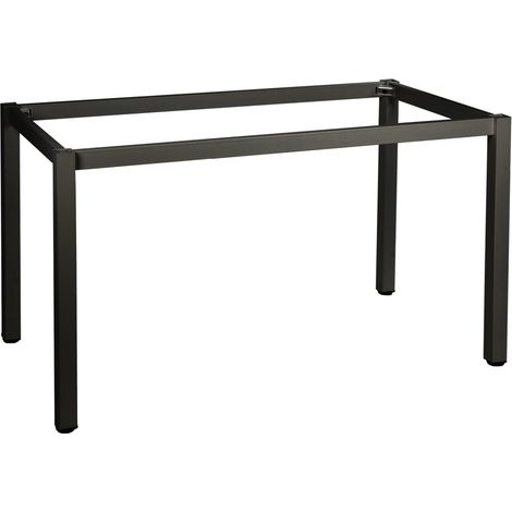 Estructura de mesa 116x56 cm, pata cuadrada, color negro