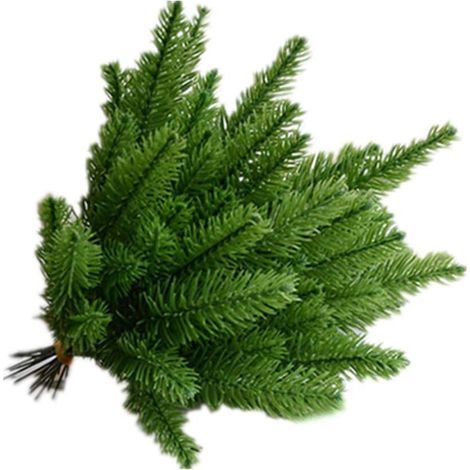 10 Stücke Künstliche Pflanze Tannenzweigen DIY Hausgarten Urlaub Party Decor Deckendekoration Anhänger Dekoration Warme Weihnachtsszene Layout 10 Stück (1/4)
