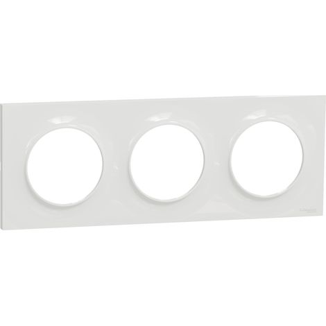 Schneider Electric ODACE Styl placa de acabado blanca clipable