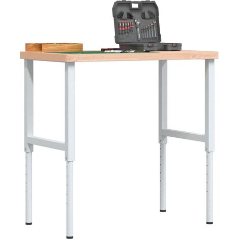 Werkbank 100x60x(73-99,5) cm Massivholz Buche Rechteckig