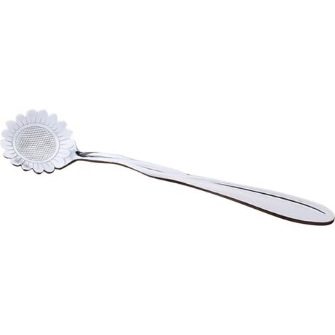 Cuillères à Café Glace Argentées Lot de 4 en Acier Inoxydable Fleur et (1/5)