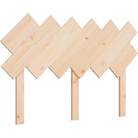 Maison Exclusive - Testiera per Letto Bianca 132x3x81 cm Legno Massello di Pino (1/5)