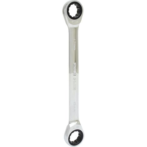 KS Tools GEARplus Doppel-Ratschenringschlüssel, 17x19mm - 503.4507